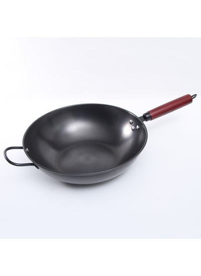 اشتري Hand-Forged Iron Wok Uncoated Non-Stick Healthy Cookware Uncoated single pot في الامارات