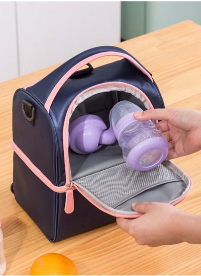 Buy Milk Bottle Heat Preservation Bag Waterproof Breastmilk Backpack Single-shoulder Mummy Diaper Bag in Saudi Arabia