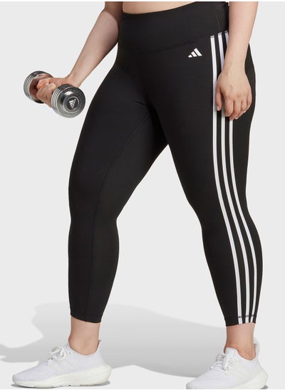 اشتري Train Essentials 3-Stripes High-Waisted 7/8 Leggings (Plus Size) في الامارات