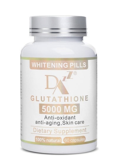 Buy Glutathione Whitening Pills 60 Capsules 5000 Mg Effective Skin Lightening Supplement Dark Spots Melasma And Acne Scar Remover in Saudi Arabia