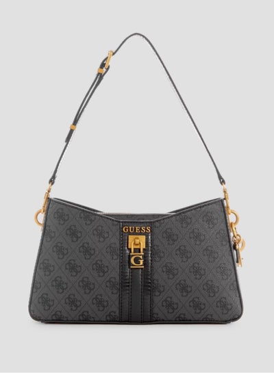 Buy Guess Ginevra Logo Women's Elite Shoulder Bag Black Fashion Versatile Classic SB867518 in UAE