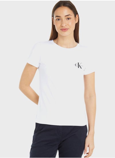 Buy 2-Pack Crew Neck Logo T-Shirt in UAE