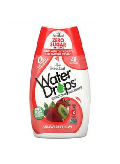 Buy Wisdom Natural, SweetLeaf, Water Drops, Delicious Stevia Water Enhancer, Strawberry Kiwi, 1.62 fl oz (48 ml) in UAE