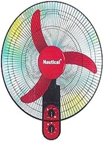 Buy 18-Inch 5-Blade Wall-Mounted Fan, AM-777, Red, 64 Watts in Egypt