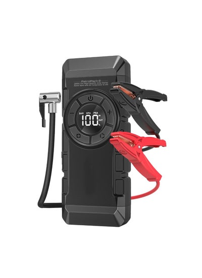 Buy car jump Starter high Capacity power bank with air compressor 12000mAh in UAE