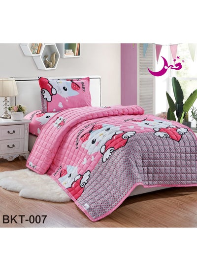 Buy Kids Compact Duvet Set 3 Pieces Drawings Multicolor And Shapes in Saudi Arabia