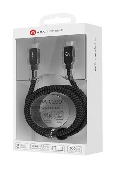 Buy Adam Elements CASA C200 USB C to USB C 100W Charging Cable in Egypt
