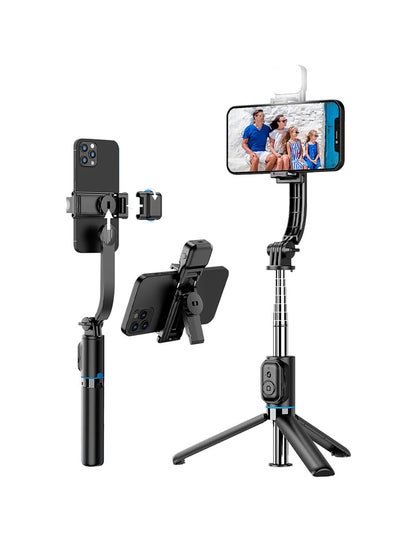 Buy Portable Selfie Stick Phone Tripod with Wireless Remote Multifunctional Selfie Tool for Video Recording Photo Live Stream Vlog in Saudi Arabia