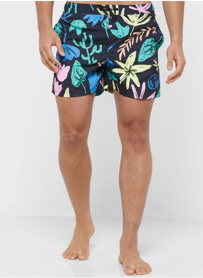 Buy Leaf Print Shorts in UAE