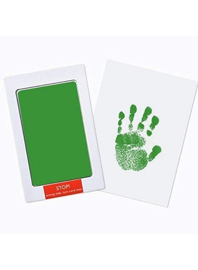 Buy Baby Hand And Foot Print Imprint Kit. No Touch Non Toxic Ink Pad (0 6 Months) (Green) in Saudi Arabia