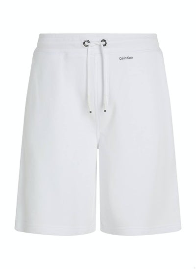 Buy Men's Modal Terry Jogger Shorts -  cotton modal terry, White in UAE