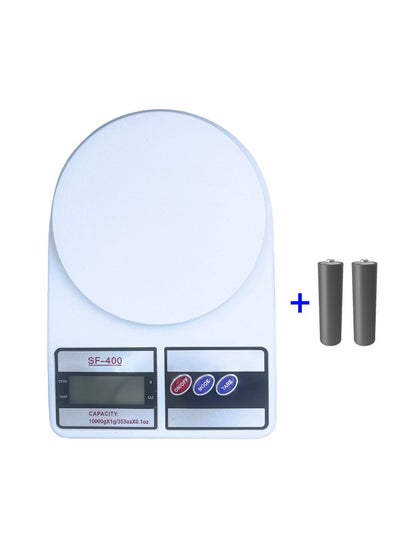 اشتري Digital Kitchen Scale Up to 10 KG with AAA Batteries في الامارات