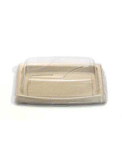 Buy Ecoway Food Serving Tray Made With Bagasse Sugarcane [Pack Of 100] Disposable Tray For Tea Snack 23 X 11 Cm Eco-Friendly Platters Compostable Biodegradable Trays in UAE