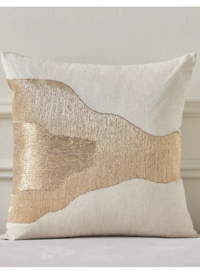 Buy Kintsugi Embroidered Filled Cushion 50x50 cm in Saudi Arabia