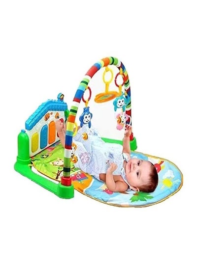 Buy Play Learn Infant Gym Toys Piano Activity Baby Kick and Gym Play Mat Lay & Play 3 in 1 Fitness Music and Lights Fun Piano for 0 -36 Months Girl Boy Easy to Disassemble and Washable in Saudi Arabia