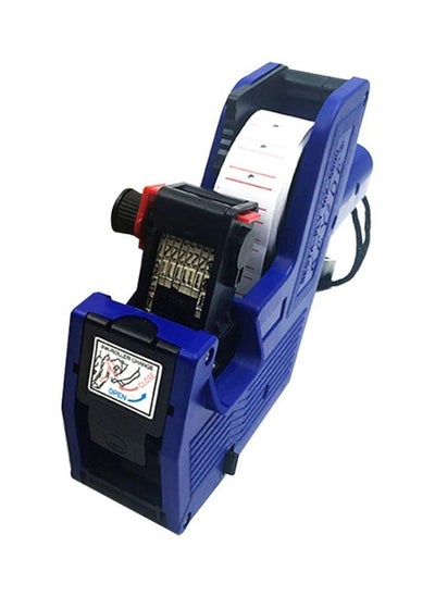 Buy 8-Character Digits Price Labeller Date Pricing Machine Kit Blue/Black With Labels in Saudi Arabia