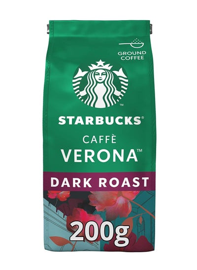 Buy Cafe Verona Dark Roast Ground Coffee 200 grams in UAE