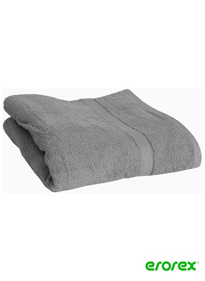 Buy Terry Hand Towel Grey 40 in Saudi Arabia