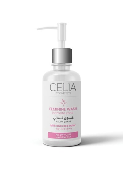 Buy CELIA FEMINING WASH MILK & ROSE WATER 180 ml in Saudi Arabia