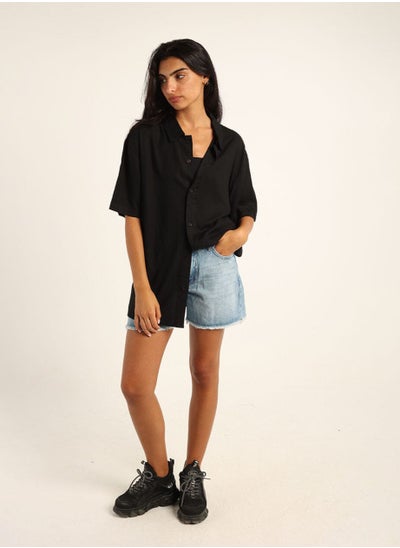 اشتري Black Short Sleeve Shirt في مصر