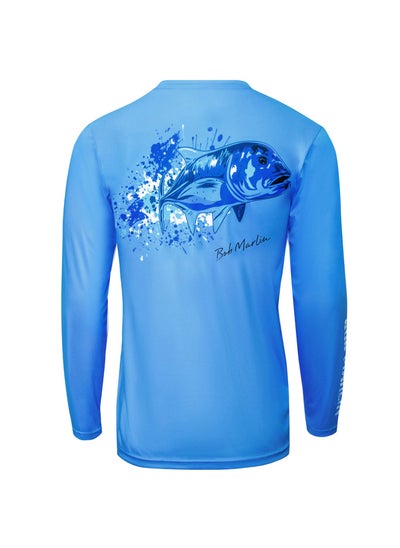 Buy Bob Marlin Performance Shirt Ocean GT Blue-Medium in UAE