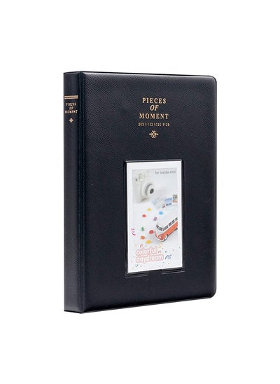 Buy Pieces Of Moment Mini Book Album Instax Mini 7s 8 25 50s 90 / Instax SP-1/ Polaroid (64 Photos, Black) in UAE