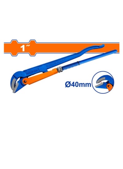 اشتري Wadfow Heavy Duty Pipe Wrench 45 Degrees 1" (WPW3101) في الامارات