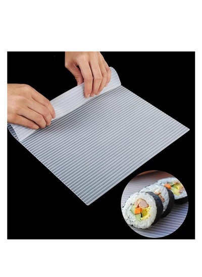 Buy Silicone Sushi Maker Non-Adhesive Sushi Mat Reusable Sushi Roller Sushi Mat Silicone Sushi Tools Rice Ball in Egypt