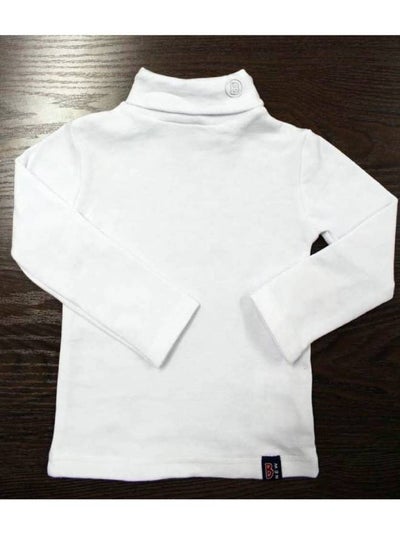 Buy White high neck winter blouse in Saudi Arabia