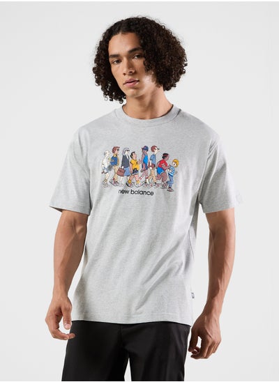 اشتري Athletics Relaxed Archive Walk T-Shirt في الامارات