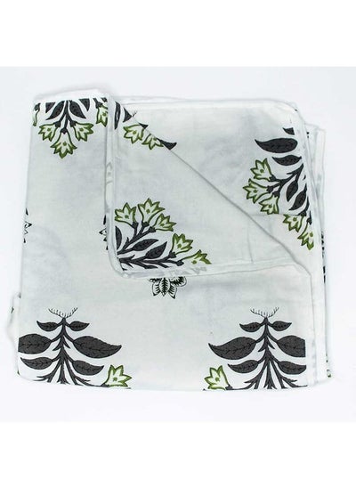 Buy Baby Dohar Green And Grey Printed in UAE