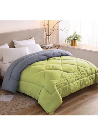 Buy Double face quilt Lemon green and Gray 220*235cm in Egypt