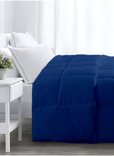 Buy Duvet Comforter Microfiber for King/Queen Size Mattress 150x200, 200x220, Color Blue in UAE