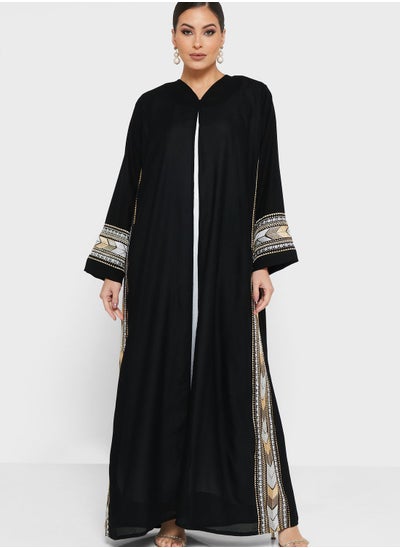 Buy Embroidery Detail Abaya in UAE