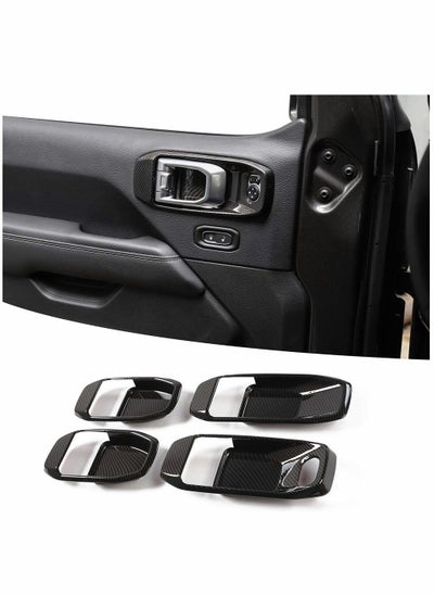 Buy Car Door Handle, Bowl Cover Decor, for Trim JL Accessories, for 2018-2020 Jeep Wrangler JL 4-Door (Carbon Fiber) in Saudi Arabia