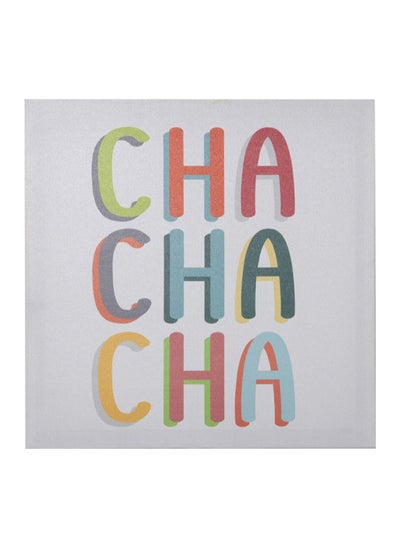 Buy Mode Cha Printed Canvas Art, Multicolour - 40x40 cm in UAE