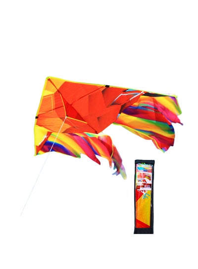 Buy Single Line Big Beautiful Kite Outdoor Flying 1.5 m 1 String Line with Handle Winder Storage Bag Pack and Go Kite Toys Sport Easy to Fly for Kids Adults in UAE
