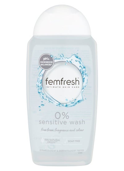 Buy Femfresh 0% Sensitive Intimate Wash 250ml in Saudi Arabia