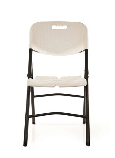 Buy Plastic Rattan Foldable Chair Metal Frame in Egypt