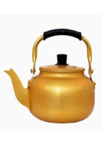 Buy Aluminium Tea Kettle Gold/Black 1Liters in Saudi Arabia