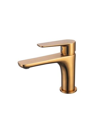 Buy Milano Calli Basin Mixer With Pop Up Waste Snow Gold Single Lever Bathroom Mixer With Pop Up Waste Modern Basin Mixer Contemporary Water Tap - Made In China in UAE