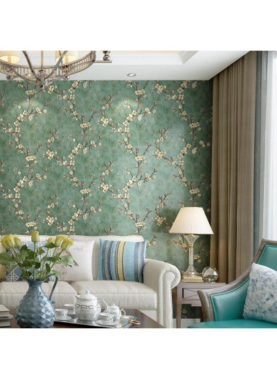 اشتري Vintage self-adhesive relief wallpaper Warm bedroom, living room, TV background 0.53 * 3m في الامارات