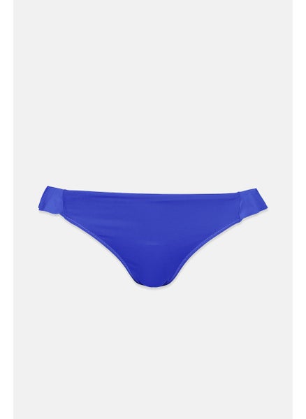 اشتري Women Ruffle Detail Pull On Swim Bikini, Blue في السعودية