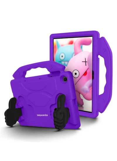 اشتري Moxedo Shockproof Protective Case Cover Lightweight Convertible Handle Kickstand for Kids Compatible for Huawei Matepad T10s 10.1 inch / T10 9.7 inch - Purple في الامارات