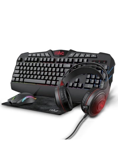 اشتري 4 in 1 LED Gaming Mechanical Keyboard with Mouse and Headset في الامارات