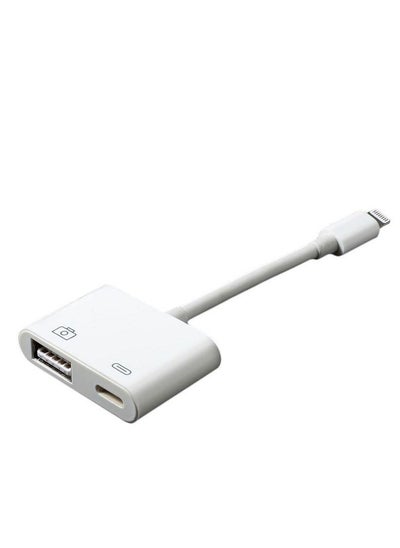 Buy USB And Camera To Lightning Adapter White in UAE