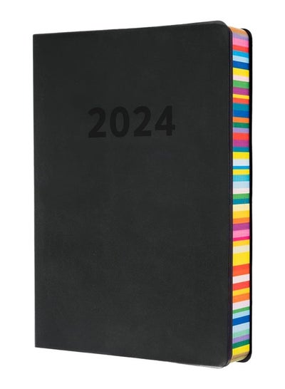 اشتري Collins Edge Rainbow 2024 Diary A5 Day to Page Planner (with Appointments) - Lifestyle Planner and Organiser for Office, Work, Personal and Home - Daily - Charcoal - ED151.U96-24 في الامارات