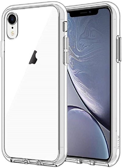 اشتري iphone XR Clear Case Cover Ultra Slim Shockproof Transparent TPU Liquid Silicone Gel Cover 6.1 inch في الامارات