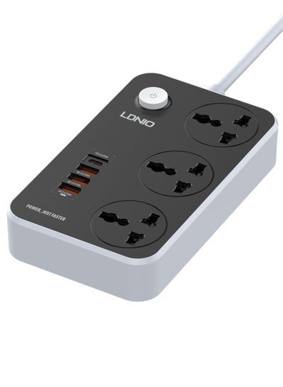 Buy SC3412 Power Strip With 3 Power Socket (4 USB Port 38W, Fast Charging  & USB-C) - 2500 Watt in Egypt