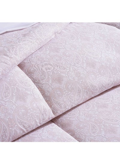 اشتري Conscious Eucacel Damask 3-Piece Comforter Set 160X220Cm - Natural في الامارات